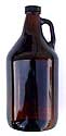 Beer jug - brown with 38mm poly cap - 1/2 gallon (item #7540)