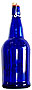 Flip Top bottle: 16 oz cobalt blue bottle in a case of 12 (item# 7507)