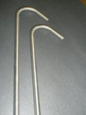 Racking Cane - stainless steel 5/16 x 30 inch, curved (item #6272S)