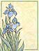 Bottle Label - Van Gogh Iris (item #9800-40087)